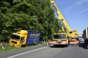 LKW in Boeschung A 3 Rich Frankfurt Hoehe Roesrath Lohmar P151